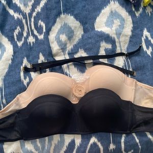 2 Lively strapless bras 36B